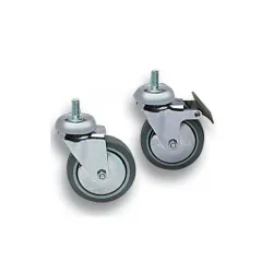 Zestaw 4 Kółek Do Szaf Rack 19, Skrętne Z Hamulcem, Pin M10